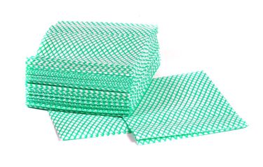 GleemX Coloured Cloths Green Flat Packed 42 x 38 cm
