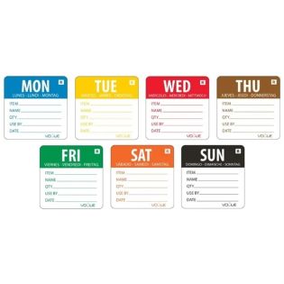 Removable Day Of The Week Label