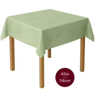 Square Table Cloth with Rose Design (45in / 114cm) - 10 COLOURS AVAILABLE