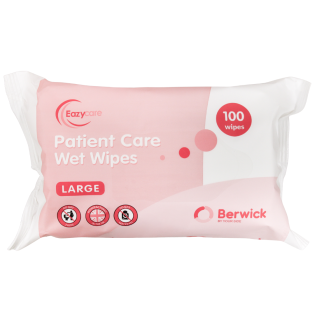 Eazycare Large Patient Care Wet Wipes – Oversized & Full-Hand Coverage