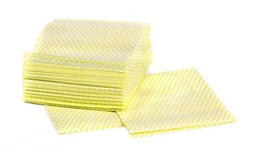 GleemX Coloured Cloths Yellow Flat Packed 42 x 38 cm
