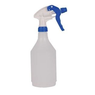 Clear Bottle with Blue Trigger Spray
