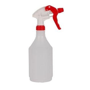 Clear Bottle with Red Trigger Spray