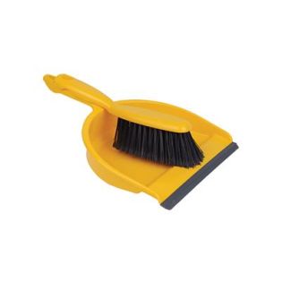 Janitorial Dust Pan And Brush Yellow