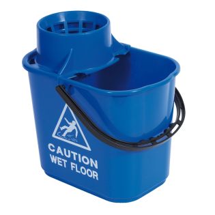 Heavy Duty Mop Bucket with Wringer Blue 15L