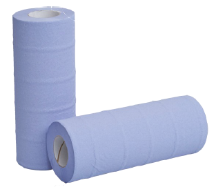 10" Couch Roll 2Ply Blue 50M