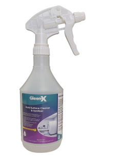 GleemX Hard Surface Cleaner & Sanitiser - Heavy Duty Trigger Spray 750ml