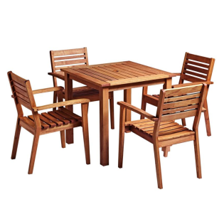 Portland Hardwood Dining Set