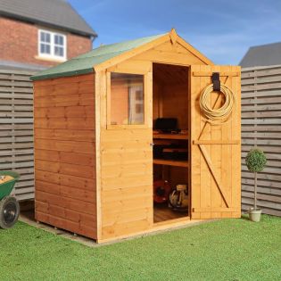 4 x 6 Shiplap Apex Front Windows Shed