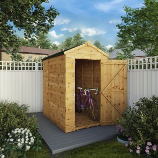 6 x 4 Modular Shiplap Apex Windowless Shed