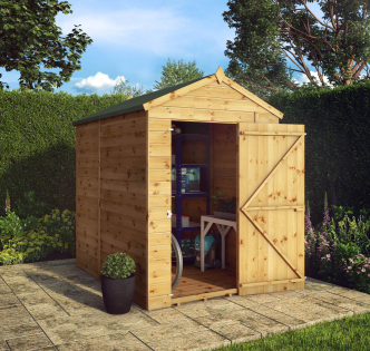 7 x 5 Modular Shiplap Apex Windowless Shed