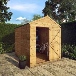 8 x 6 Modular Shiplap Apex Windowless Shed
