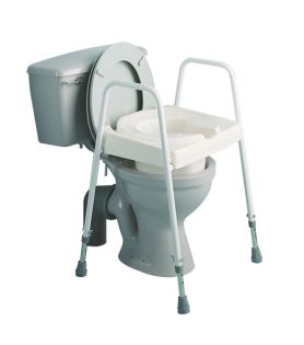 Raised Frame Toilet Seat Aid