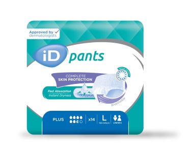 iD Absorbent Pants - Large (Blue)