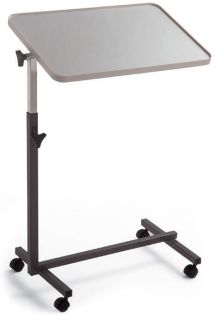 Plastic Top Overbed Table With Castors