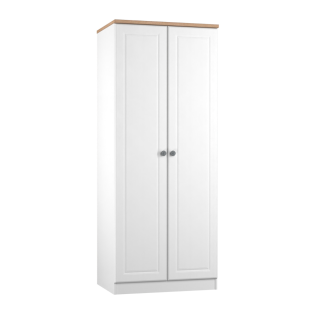 Cedar Wardrobe in White Ash and Bardolino Oak