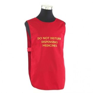 Tabard - Red Printed Writing