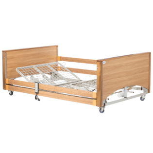 Astro Bariatric 1200 Wide Profiling Bed With Siderails in Oak