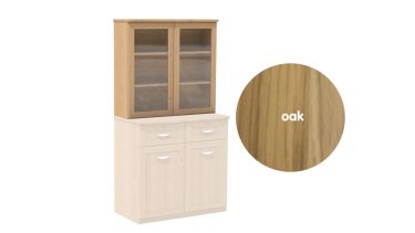 Samson Dresser / Bookcase Top for Sideboard in Oak 