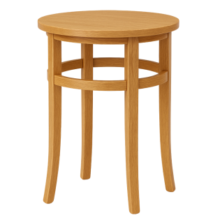 Chatsworth High Round Coffee Table, Oak