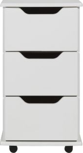 Europa Couture: 3 Drawer Bedside with Lockable Top Drawer