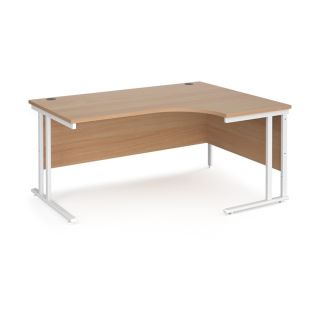 Right Hand Ergonomic Desk 1600mm Wide