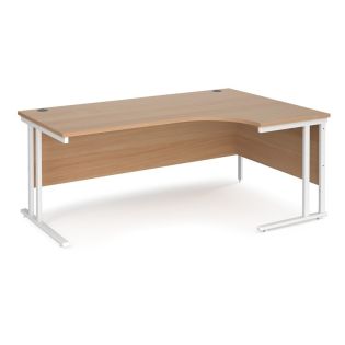 Right Hand Ergonomic Desk 1800mm Wide