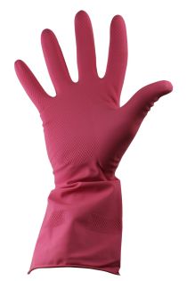Rubber Glove Medium Red
