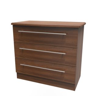 Urban 3 Drawer Wide Chest  in Noche Walnut