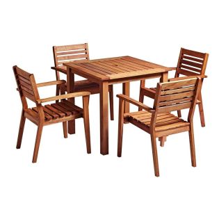 Hardwood Dining set with Four Armchairs