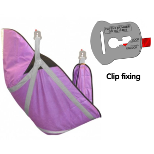 High Easy Disposable Sling Full Body Support: Dual Clip Fixings