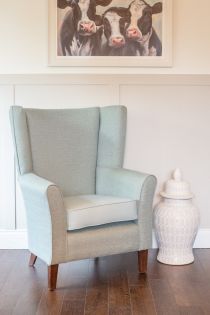 Mayfair Duck Egg High Back Chair