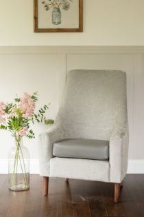 Verona Silver High Back Chair