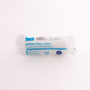 Medium 12cm X 12cm Sterile First Aid Dressing