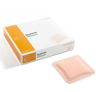 Allevyn Adhesive Foam Dressing Adhesive, Including Adhesive Border 7.5cm x7.5cm Square