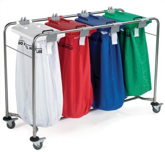 4 Bag Laundry Cart