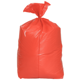 Red Soluble Strip Laundry Sacks
