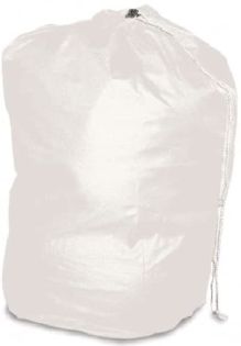 Polyester Laundry Bag: White