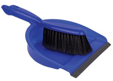 Janitorial Dust Pan And Brush Blue