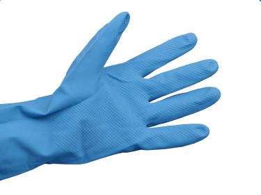 Rubber Glove Large Blue