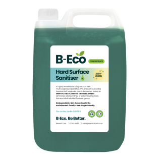B-Eco Hard Surface Sanitiser Concentrate 2 x 5L (Lemon Fragrance)