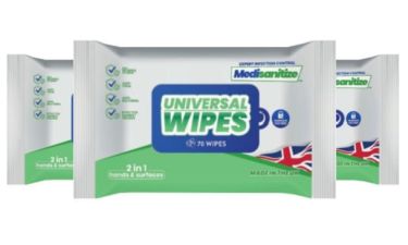 Non-Alcohol, Anti-Viral, Anti Bac, Universal 2in1 Wipe