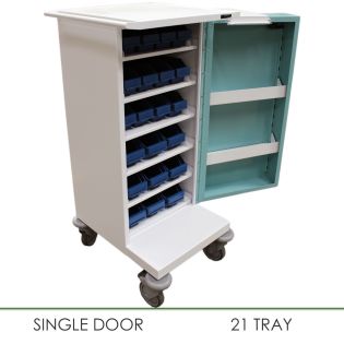 Drug Trolley With 21 Patient Trays