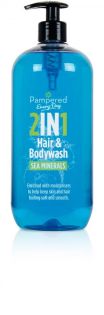 9 x Pampered 2in1 Hair And Body Wash Sea Minerals
