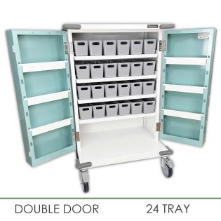 Drug Trolley With 24 Patient Trays