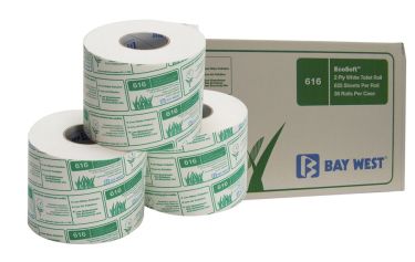 Bay West Ecosoft 2Ply Toilet Roll 625Sheet