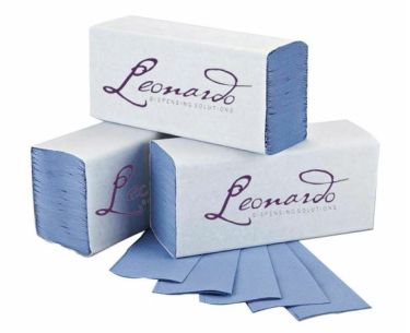 Leonardo Blue M-Fold Handtowels 1Ply 