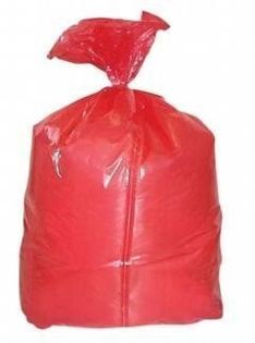 Eazycare Soluble Strip Laundry Sacks: Red