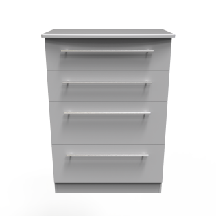 Europa Urban 4 Drawer Chest: Grey Matt