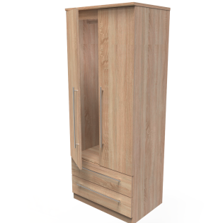 Europa Urban 2 Door 2 Drawer Wardrobe in Bardolino